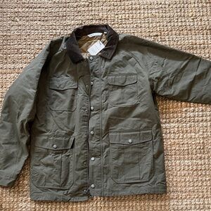 Peter Millar waxed cotton safari olive XL